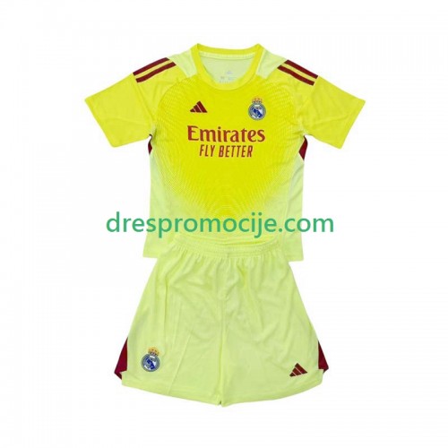 Real Madrid Dres Golmanski Dječji Četvrta 2025/2026 Kratkih Rukava Real Madrid Dres Golmanski Dječji Četvrta 2025/2026 Kratkih Rukava